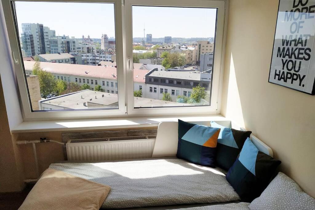 9Th Floor Amazing View Central Studio Apartment ヴィリニュス エクステリア 写真